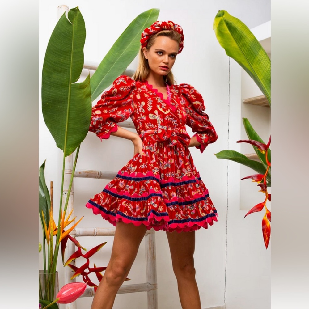 CeliaB Gladys Dress in Red Size Small
